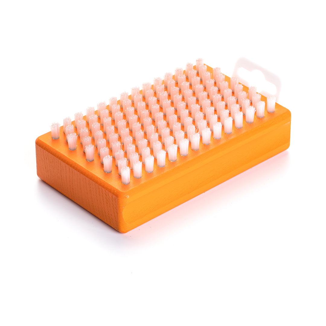 Liten handborste - vit hård nylon - Carrot